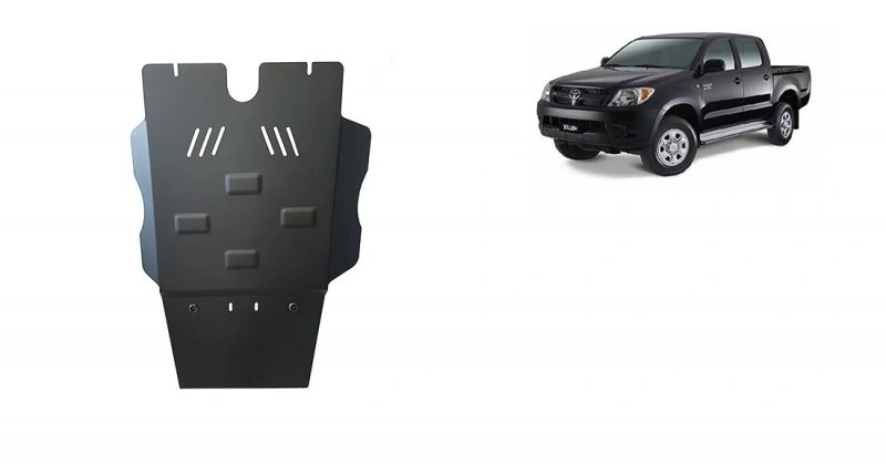 Bunnplate stål Toyota Hilux VII 2005 - 2015 │ Beskyttelse deksel under motor + girkasse + differensial – bilde 7