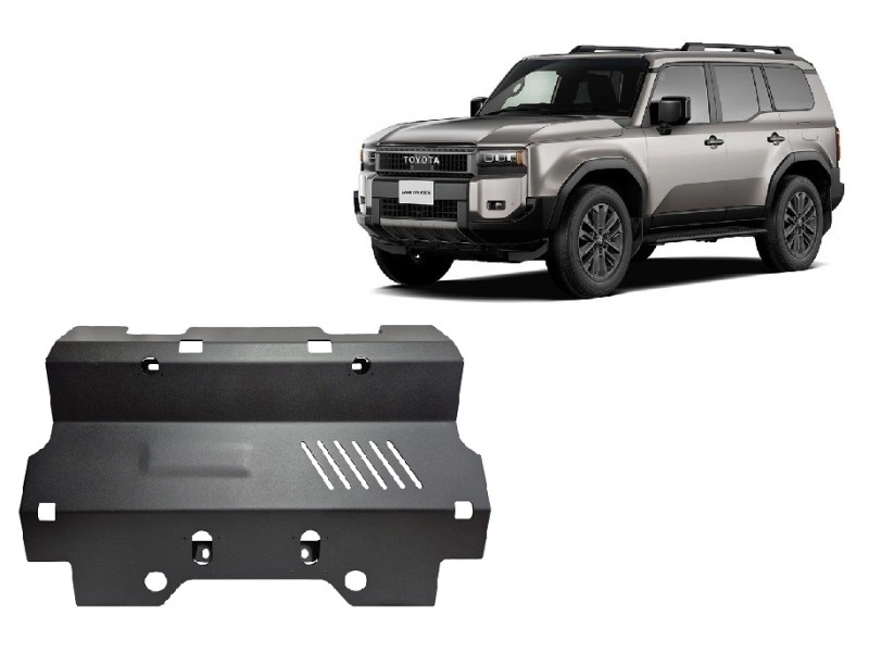 Bunnplate stål Toyota Land Cruiser 250 2024 -> | Radiatordeksel - Beskyttelse deksel under radiator