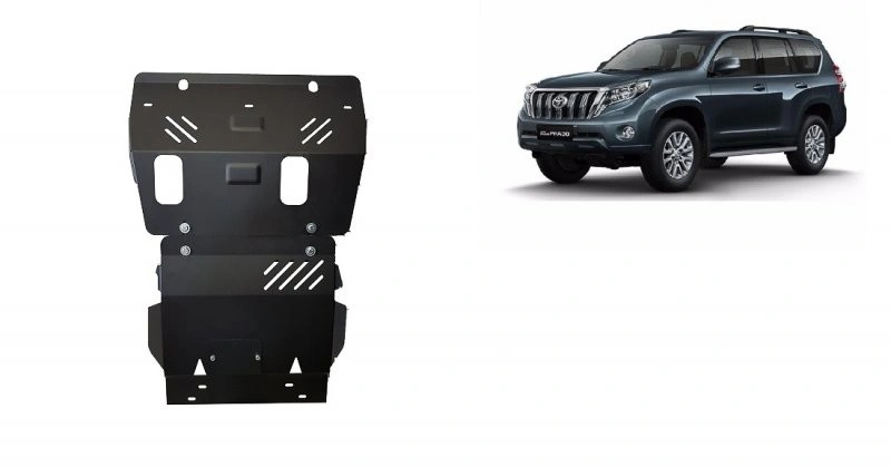 Bunnplate stål Toyota Land Cruiser J150 2009 - 2024 │ Beskyttelse deksel under motor