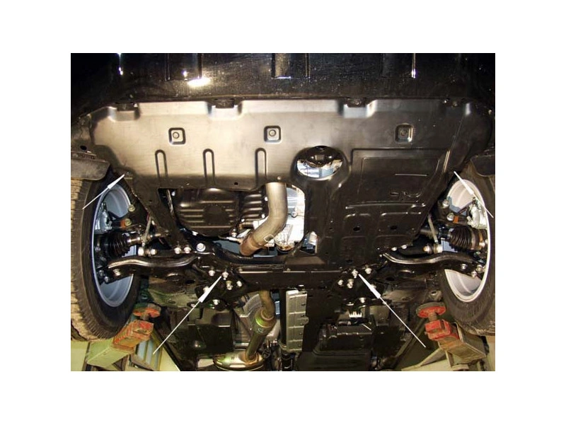 Bunnplate stål Toyota RAV 4 Bensin 2006 - 2013 | Motordeksel - Beskyttelse deksel under motor – bilde 10