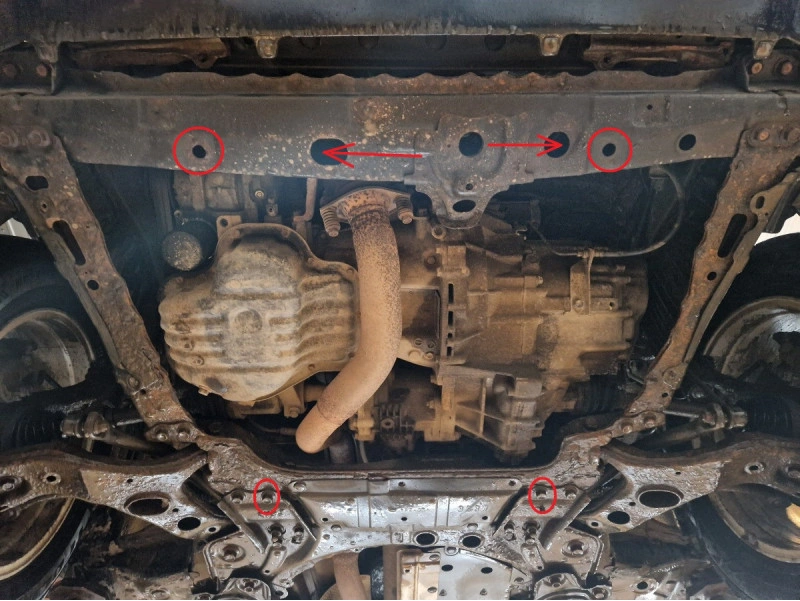 Bunnplate stål Toyota RAV 4 Bensin 2006 - 2013 | Motordeksel - Beskyttelse deksel under motor – bilde 7