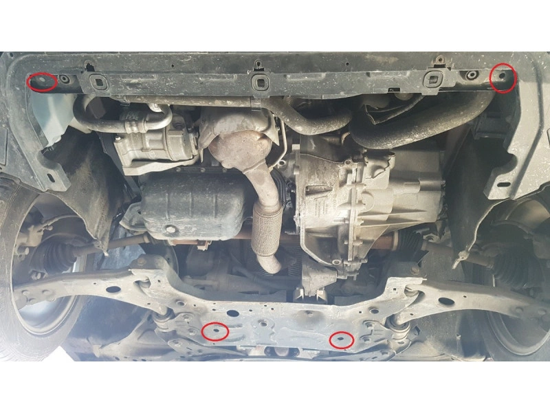 Bunnplate stål Volvo V40 2012 - 2019 | Motordeksel - Beskyttelse deksel under motor – bilde 3