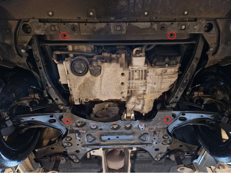 Bunnplate stål Volvo XC40 2017 -> / Volvo C40 2021 -> | Motordeksel - Beskyttelse deksel under motor – bilde 5