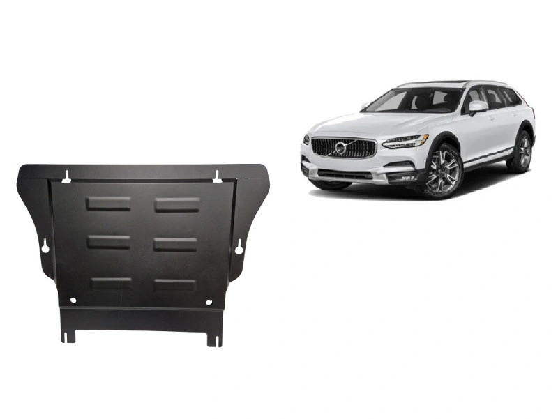 Bunnplate stål Volvo XC90 II 2014 -> / Volvo V90 Cross Country 2016 -> │ Beskyttelse deksel under motor og girkasse – bilde 8