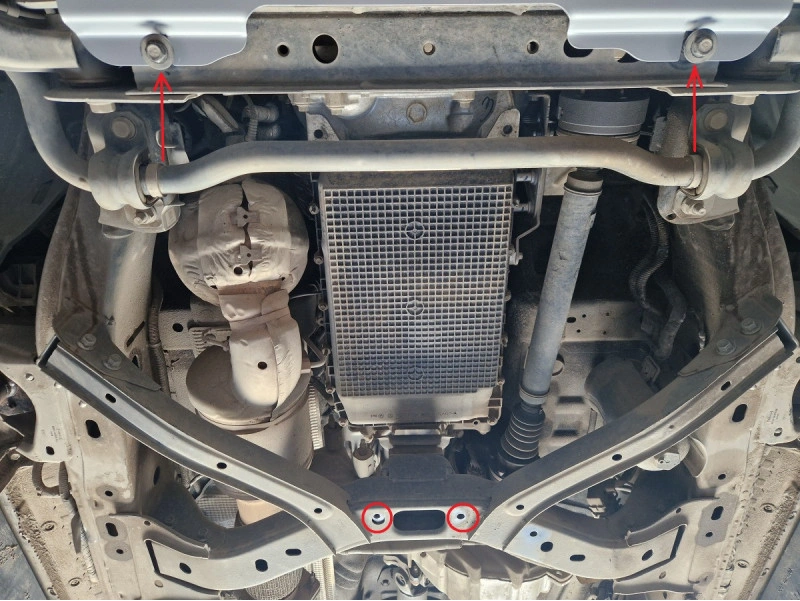 Bunnplate stål VW Amarok II 2023 -> / Ford Ranger 2022 -> | Girkassedeksel for automatgir - Beskyttelse deksel under girkasse – bilde 4