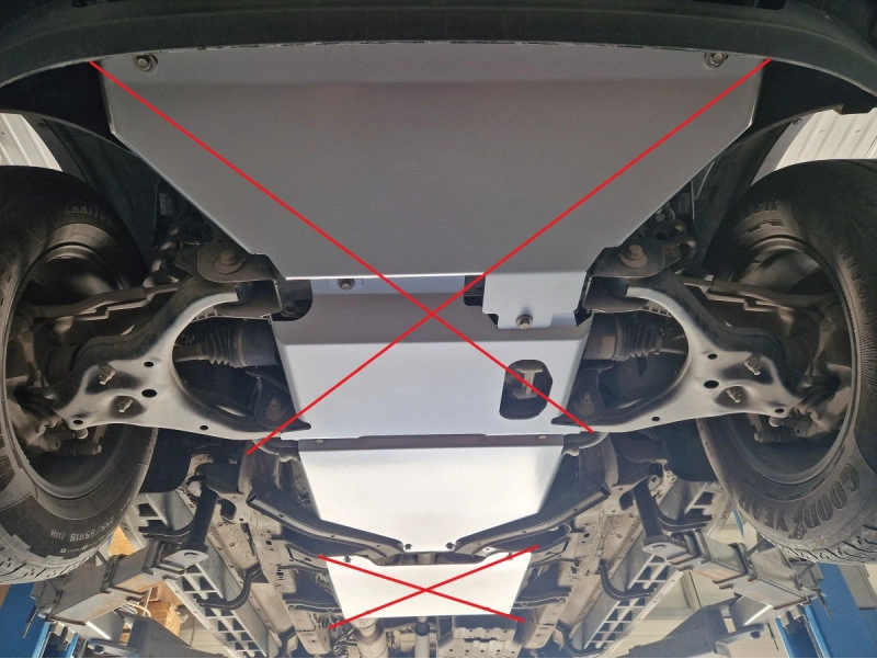 Bunnplate stål VW Amarok II 2023 -> / Ford Ranger 2022 -> | Girkassedeksel for automatgir - Beskyttelse deksel under girkasse – bilde 5