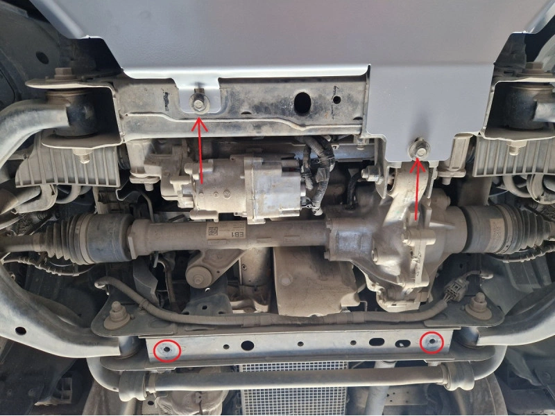 Bunnplate stål VW Amarok II /2023 ->  Ford Ranger 2022 -> | Motordeksel - Beskyttelse deksel under motor – bilde 4