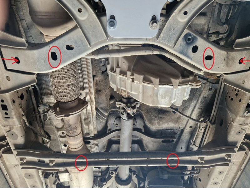 Bunnplate stål VW Amarok II / Ford Ranger 2022 -> | Reduksjonsgirdeksel - Beskyttelse deksel under fordelingskasse – bilde 2