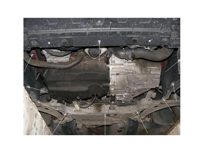 Bunnplate stål VW Passat B6 / VW Passat B7 / VW Passat CC | Motordeksel - Beskyttelse deksel under motor – bilde 6