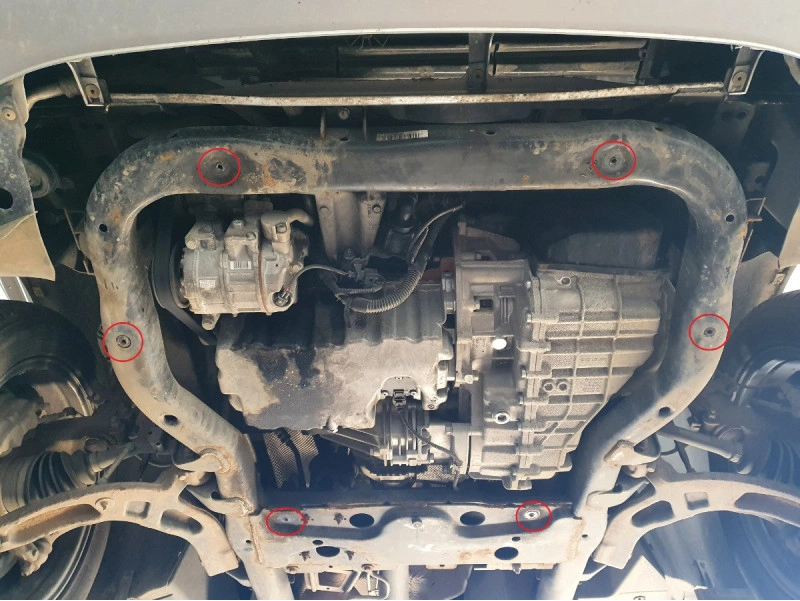 Bunnplate stål VW T5 2003 - 2015 / VW T6 2015 - 2023 │ Motordeksel - Beskyttelse deksel under motor – bilde 13
