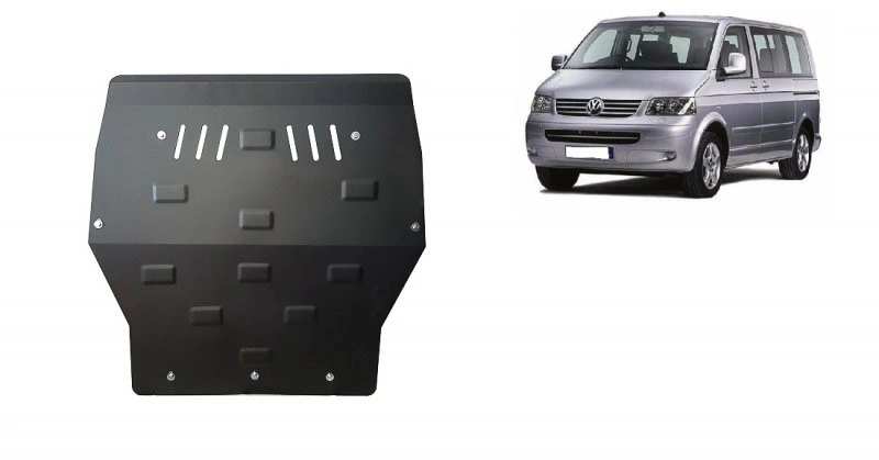 Bunnplate stål VW T5 2003 - 2015 / VW T6 2015 - 2023 │ Motordeksel - Beskyttelse deksel under motor – bilde 5