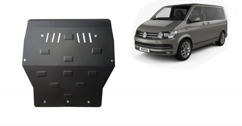 Bunnplate stål VW T5 2003 - 2015 / VW T6 2015 - 2023 │ Motordeksel - Beskyttelse deksel under motor – bilde 7