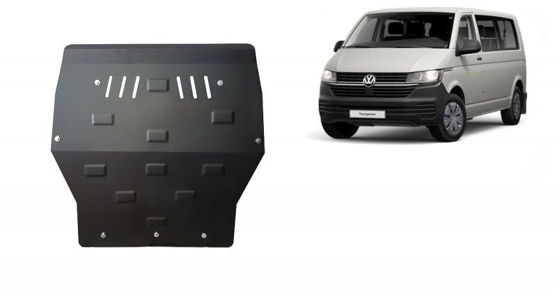 Bunnplate stål VW T5 2003 - 2015 / VW T6 2015 - 2023 │ Motordeksel - Beskyttelse deksel under motor – bilde 9