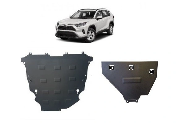 Bunnplatesett stål Toyota RAV4 Plug-in Hybrid 2020 -> │ Motordeksel - Beskyttelse deksel under motor + girkasse + differensial