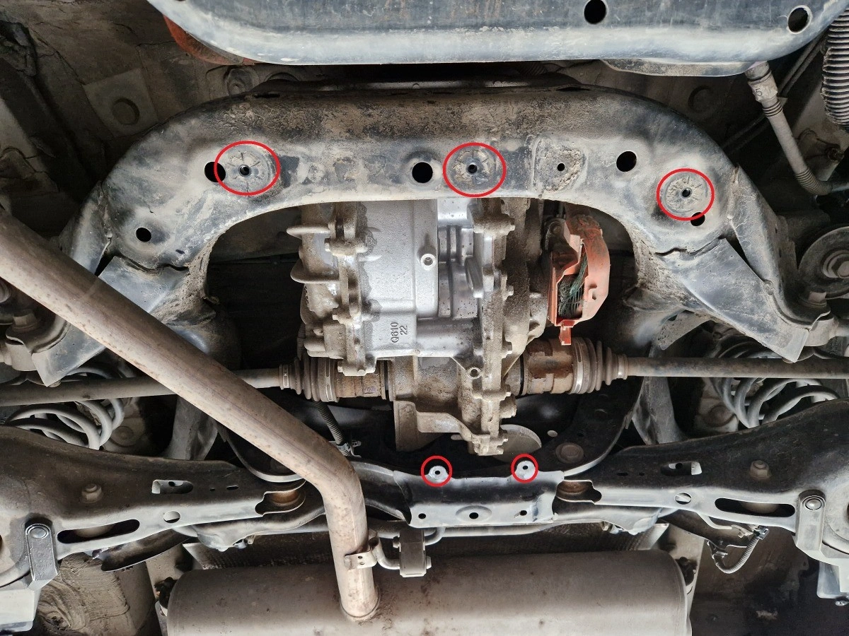 Bunnplatesett stål Toyota RAV4 Plug-in Hybrid 2020 -> │ Motordeksel - Beskyttelse deksel under motor + girkasse + differensial – bilde 12