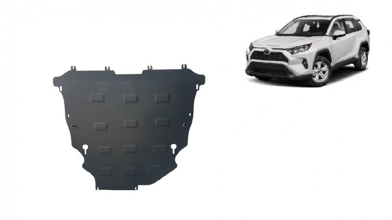 Bunnplatesett stål Toyota RAV4 Plug-in Hybrid 2020 -> │ Motordeksel - Beskyttelse deksel under motor + girkasse + differensial – bilde 2