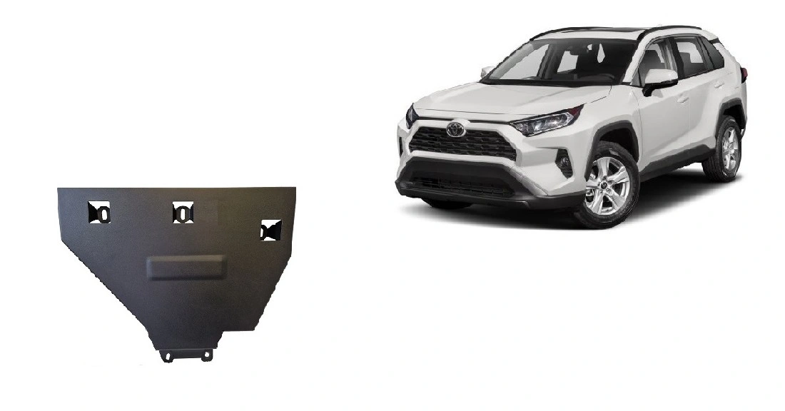 Bunnplatesett stål Toyota RAV4 Plug-in Hybrid 2020 -> │ Motordeksel - Beskyttelse deksel under motor + girkasse + differensial – bilde 9