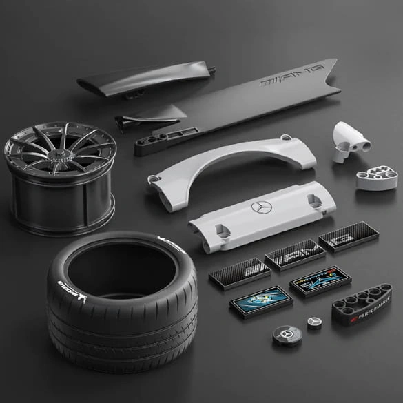 Byggesett Mercedes-AMG ONE med fjernstyring │ Byggeklosse Genuine® Building Block Bodel R/C – bilde 17