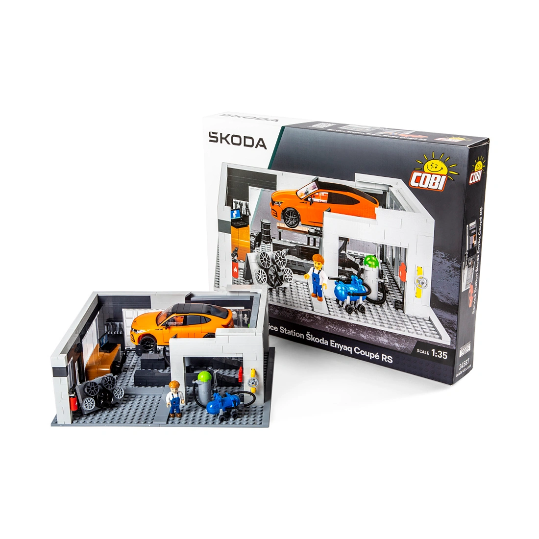 Byggesett Škoda Service Center Enyaq Coupé RS │ Byggeklosser Genuine® Building blocks