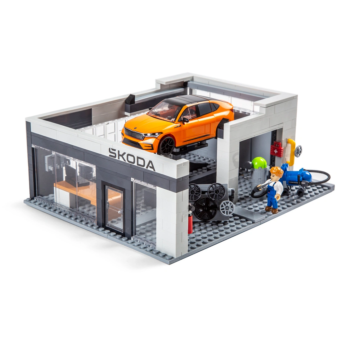 Byggesett Škoda Service Center Enyaq Coupé RS │ Byggeklosser Genuine® Building blocks – bilde 3
