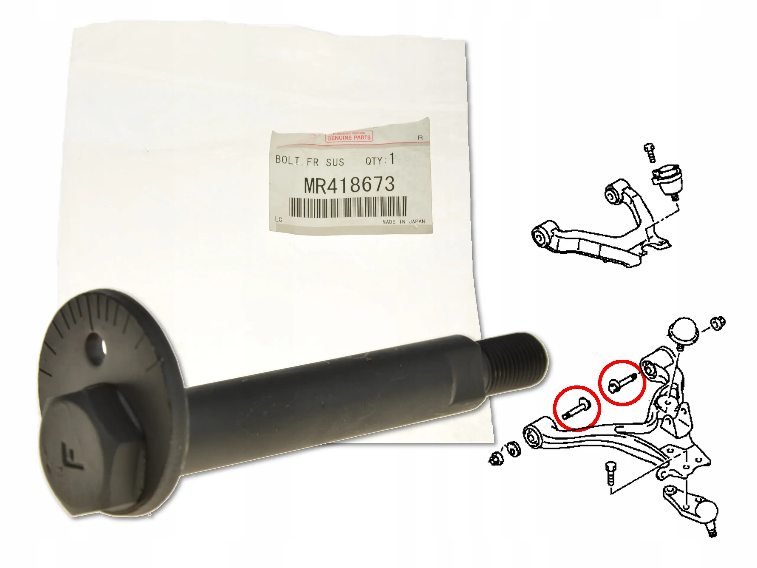 Camber justeringsskrue Mitsubishi Pajero III 1999 - 2006 │ Genuine®