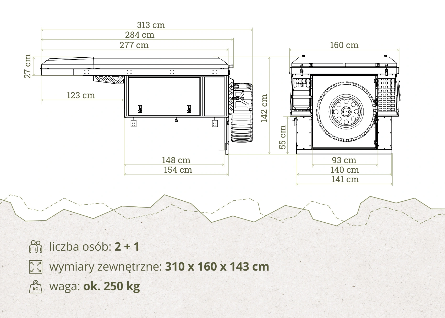 Camperinnredning Offlander Draa │ fast campermodul til pickup - helårsbruk – bilde 38