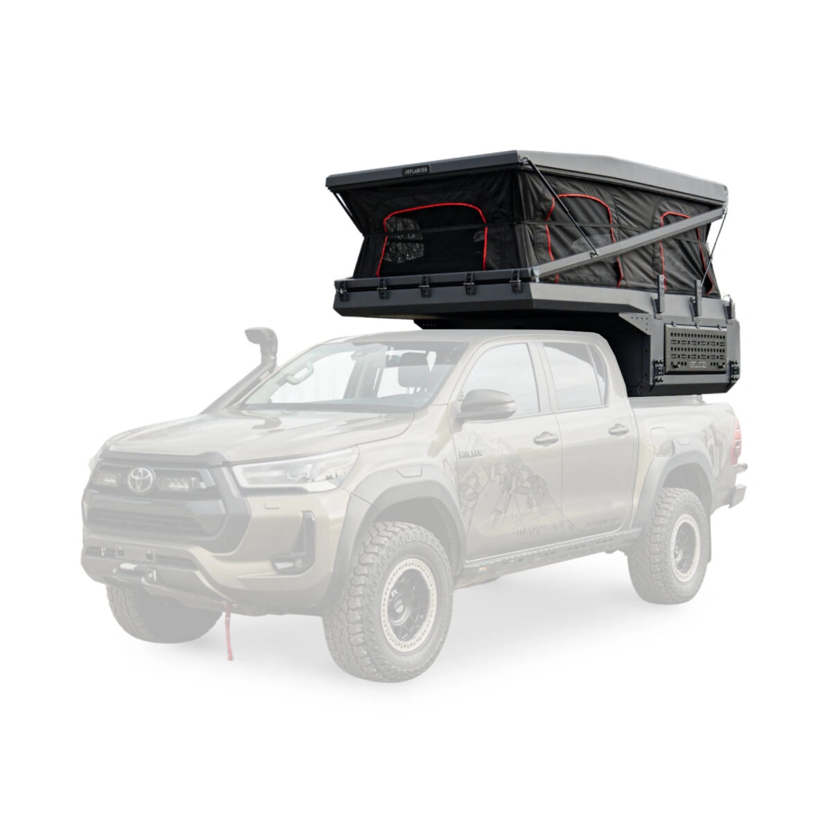 Camperinnredning Offlander Wadi S Ultralight Standard │ campermodul til pickup - helårsbruk