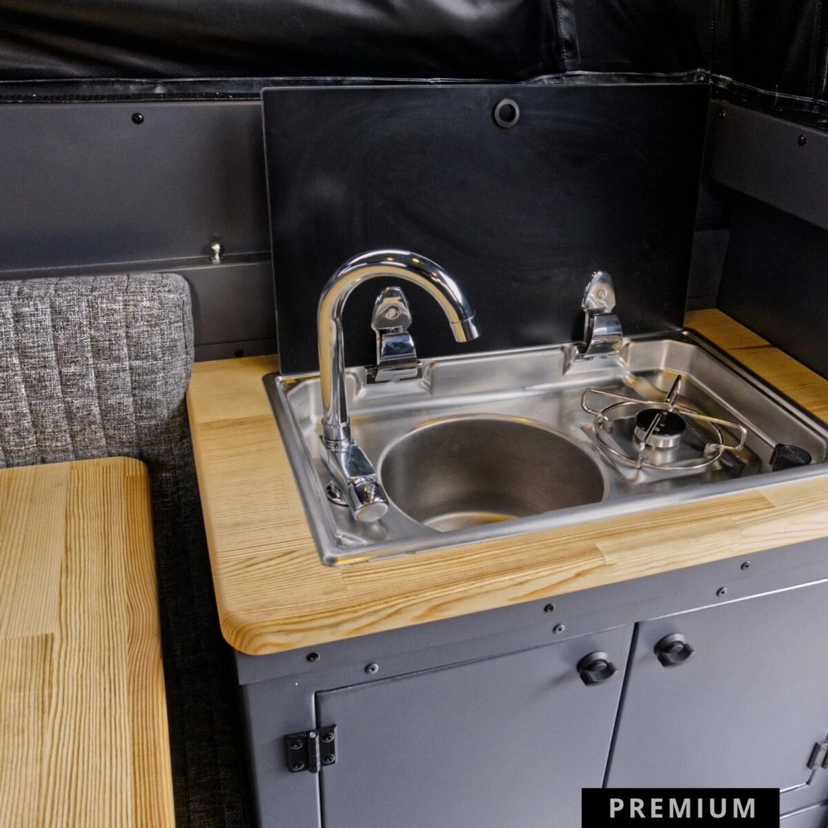 Camperinnredning Offlander Wadi S Ultralight Standard │ campermodul til pickup - helårsbruk – bilde 15