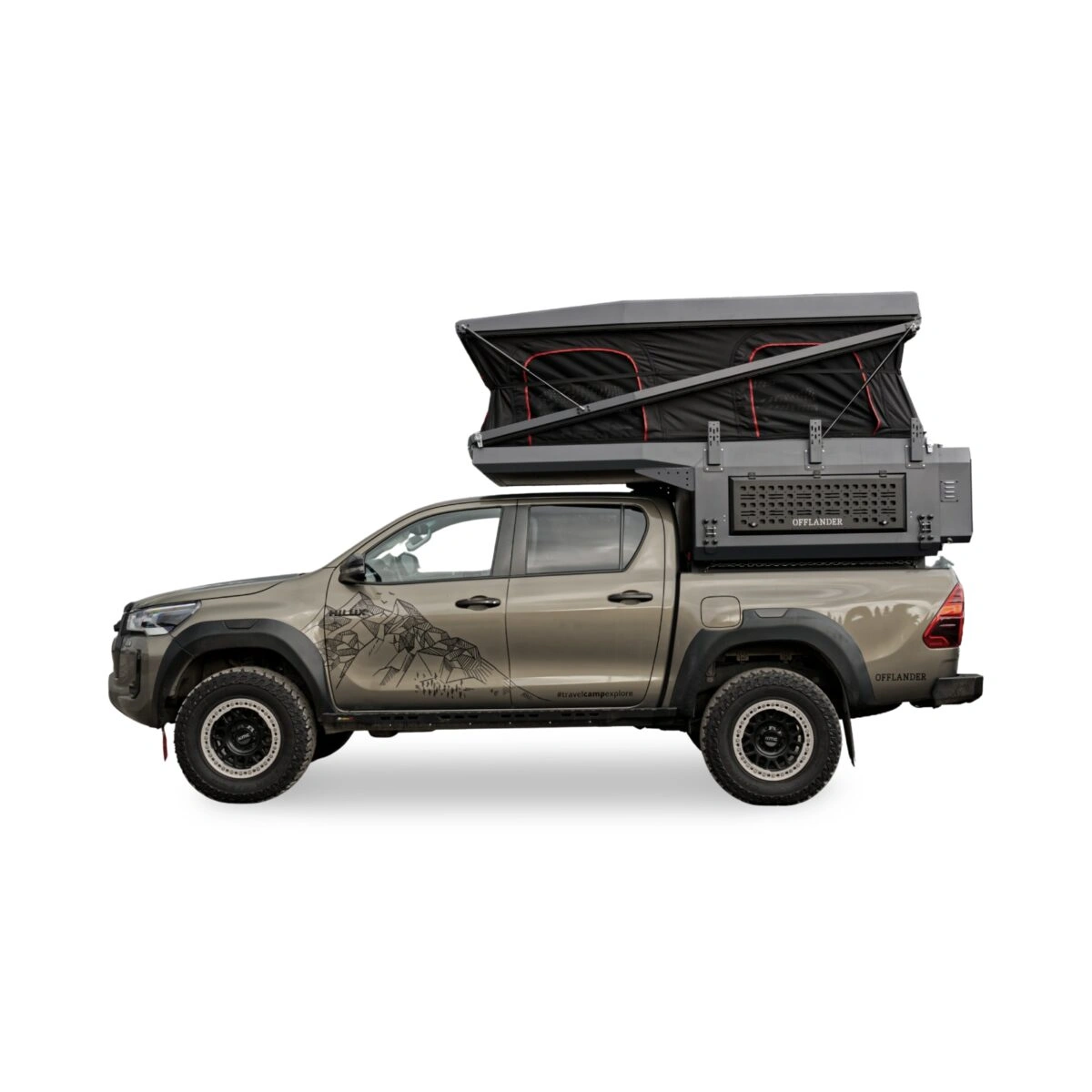 Camperinnredning Offlander Wadi S Ultralight Standard │ campermodul til pickup - helårsbruk – bilde 4