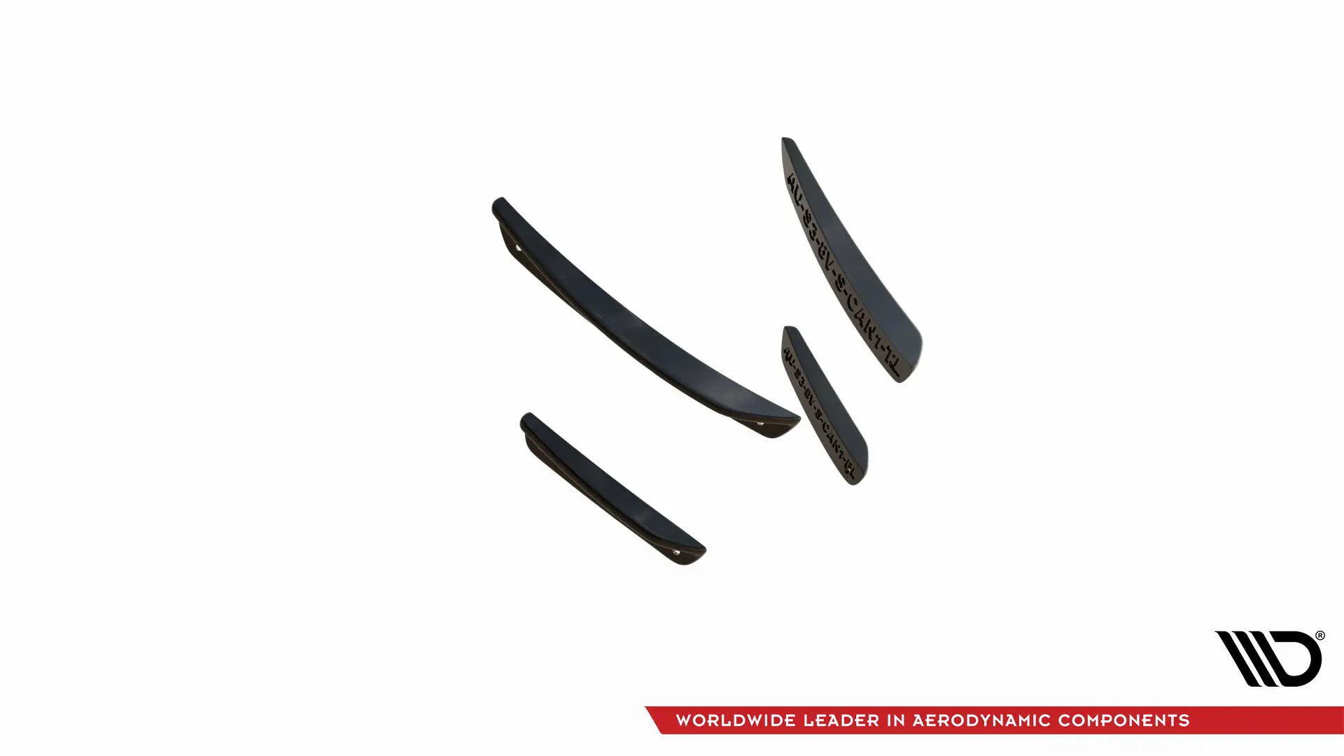Canards vinger Audi A3/S3 8V S-Line 2013 - 2016 | Glossy Black Edition – bilde 6