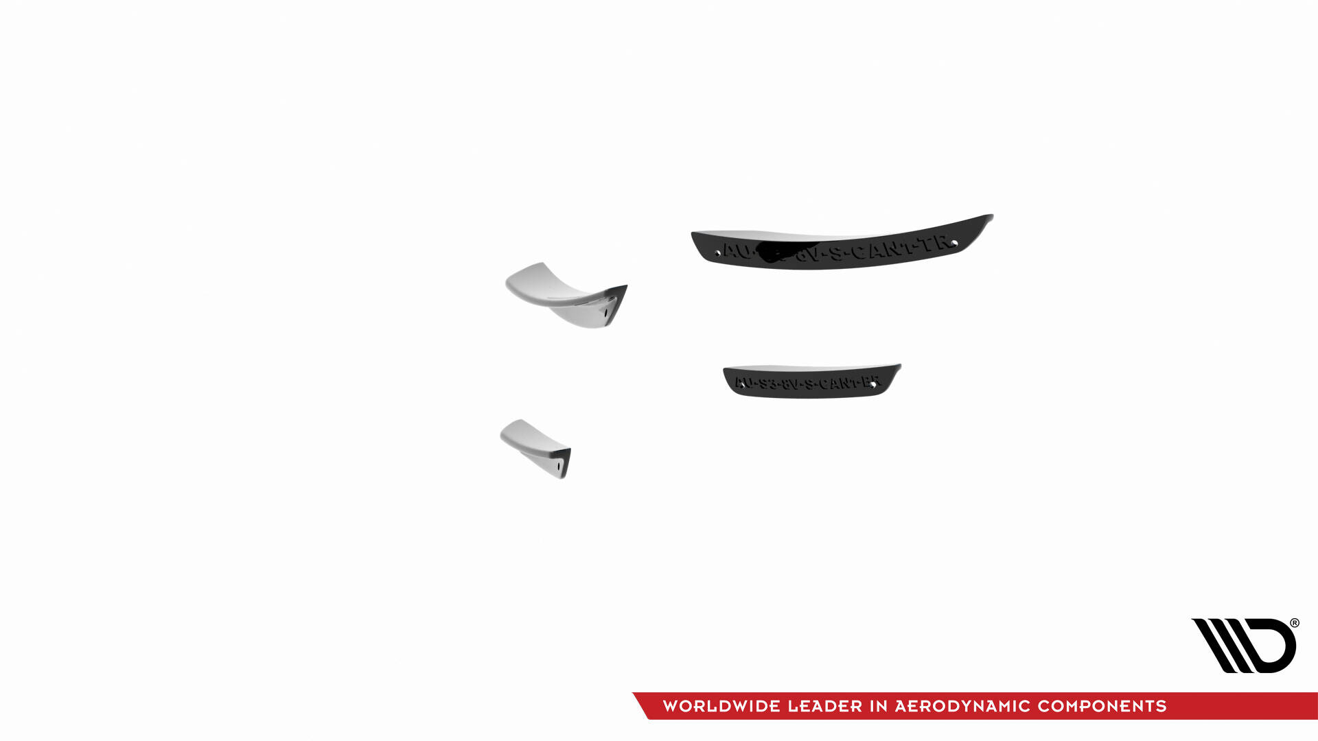 Canards vinger Audi A3/S3 8V S-Line 2013 - 2016 | Glossy Black Edition – bilde 7