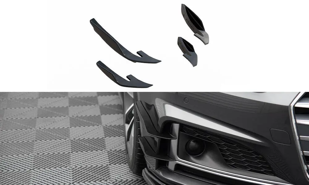 Canards vinger Audi S5 F5 / Audi A5 F5 S-Line 2017 - 2019 | Glossy Black Edition – bilde 3