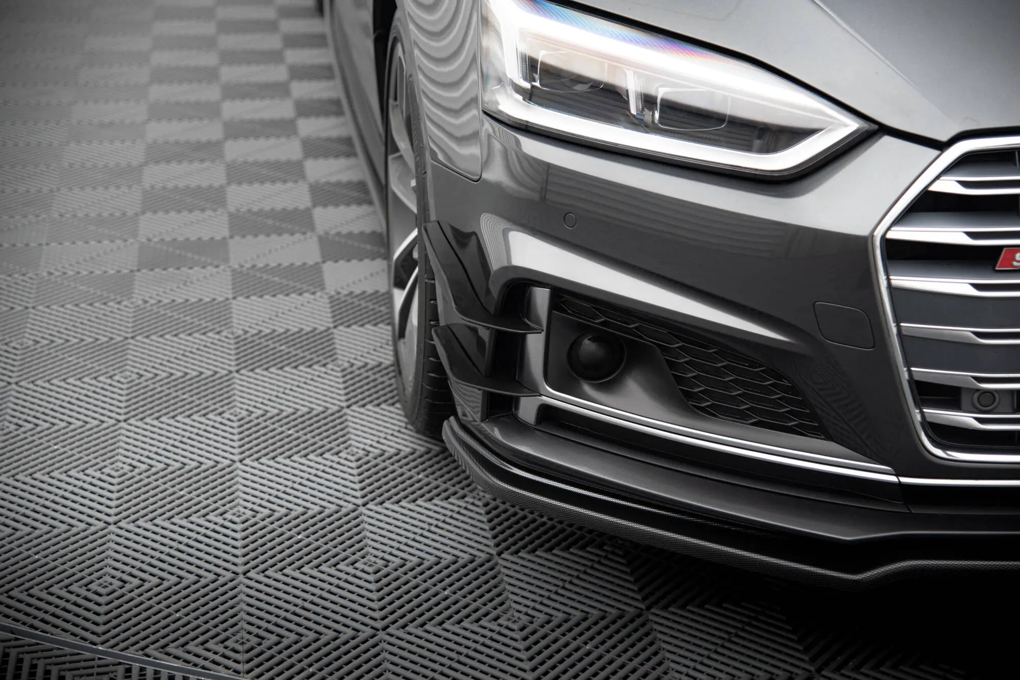 Canards vinger Audi S5 F5 / Audi A5 F5 S-Line 2017 - 2019 | Glossy Black Edition – bilde 4