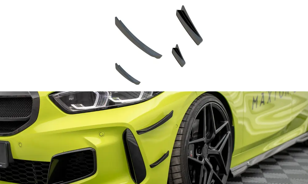 Canards vinger BMW 1 (F40) M-Pack / BMW 1 (F40) M135i 2019 - 2024 | Real Carbon Fiber – bilde 5