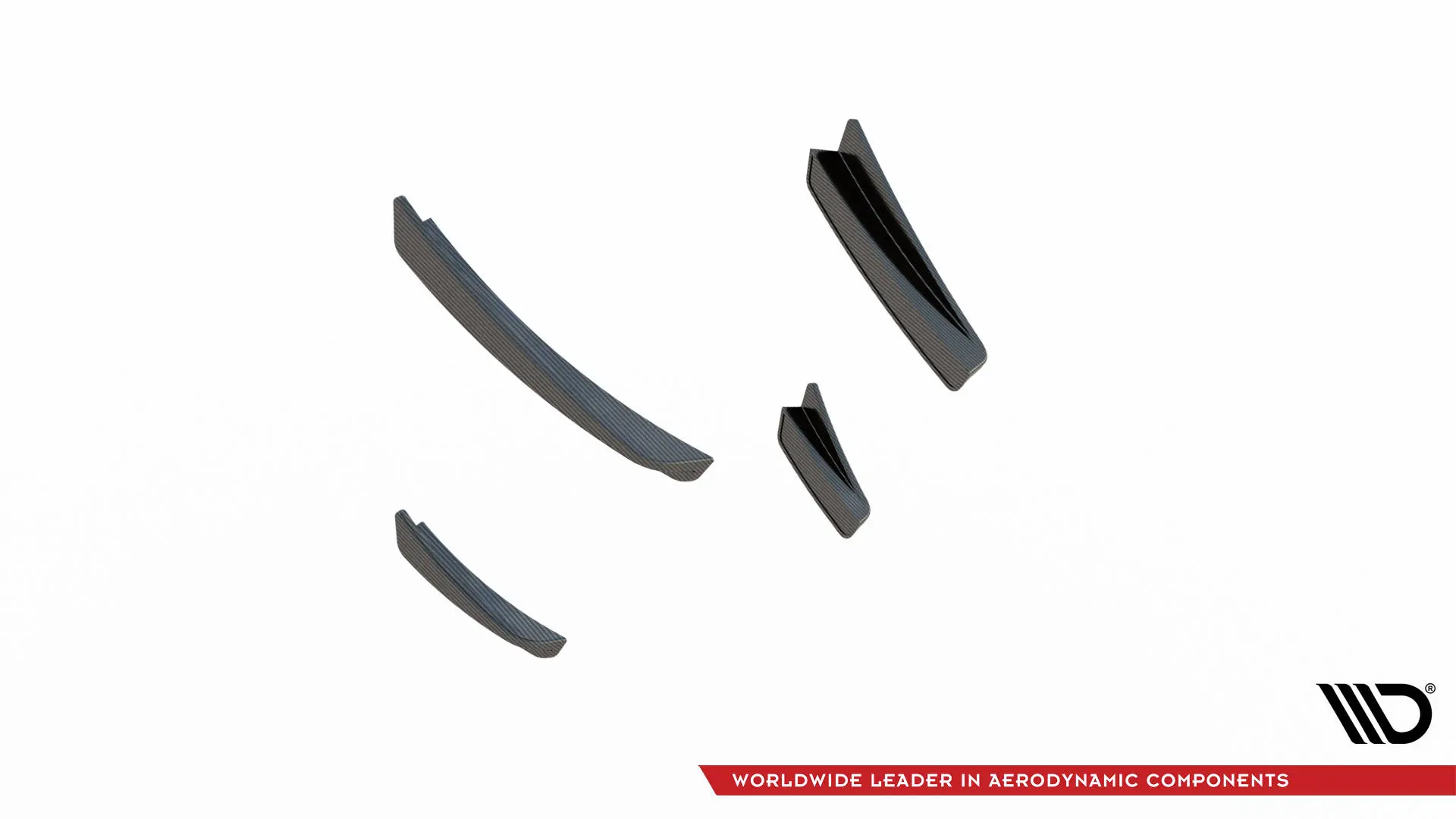 Canards vinger BMW 1 (F40) M-Pack / BMW 1 (F40) M135i 2019 - 2024 | Real Carbon Fiber – bilde 6