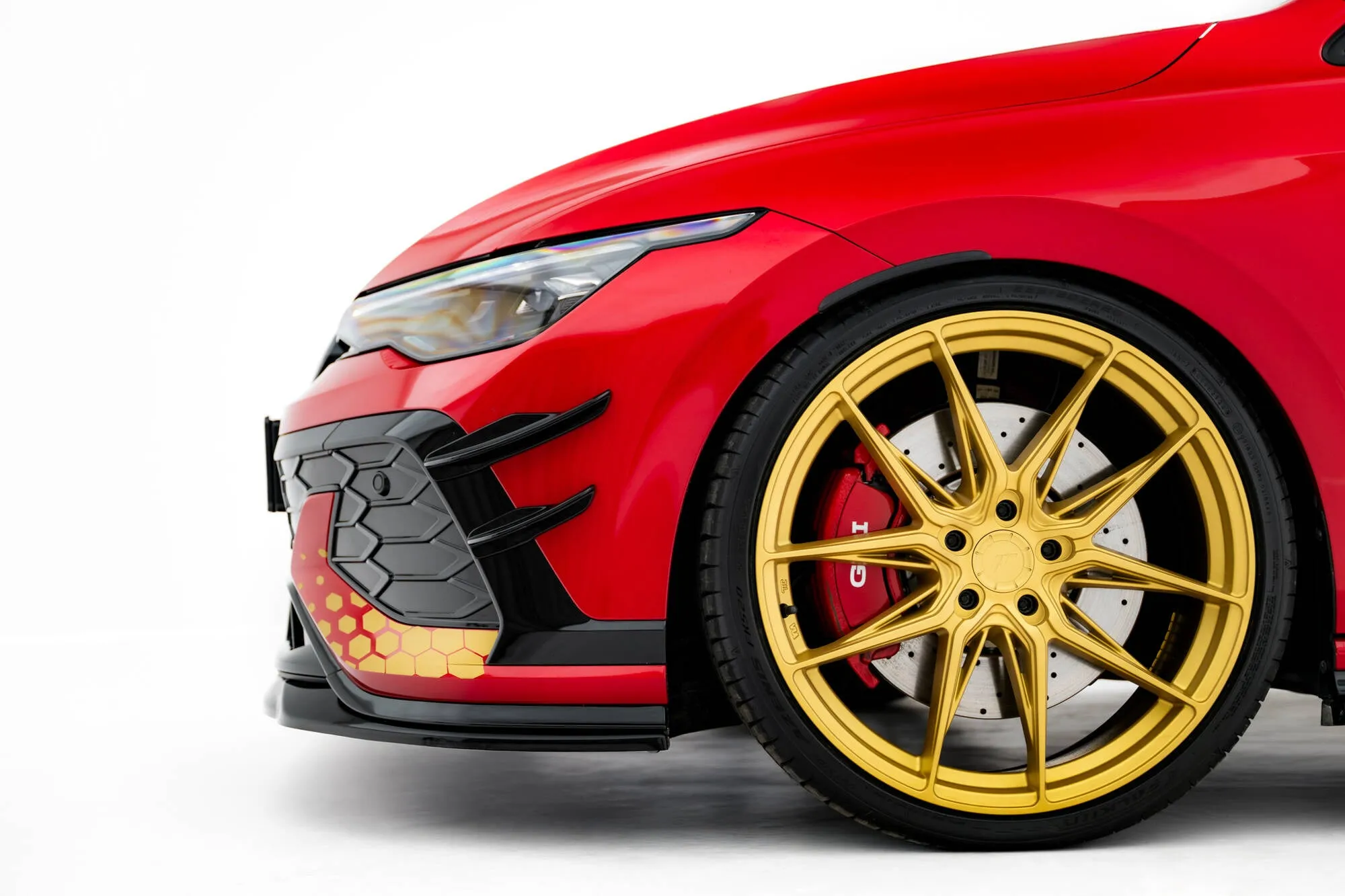 Canards vinger Volkswagen Golf GTI Clubsport VIII Facelift 2024 -> | Glossy Black Edition – bilde 4