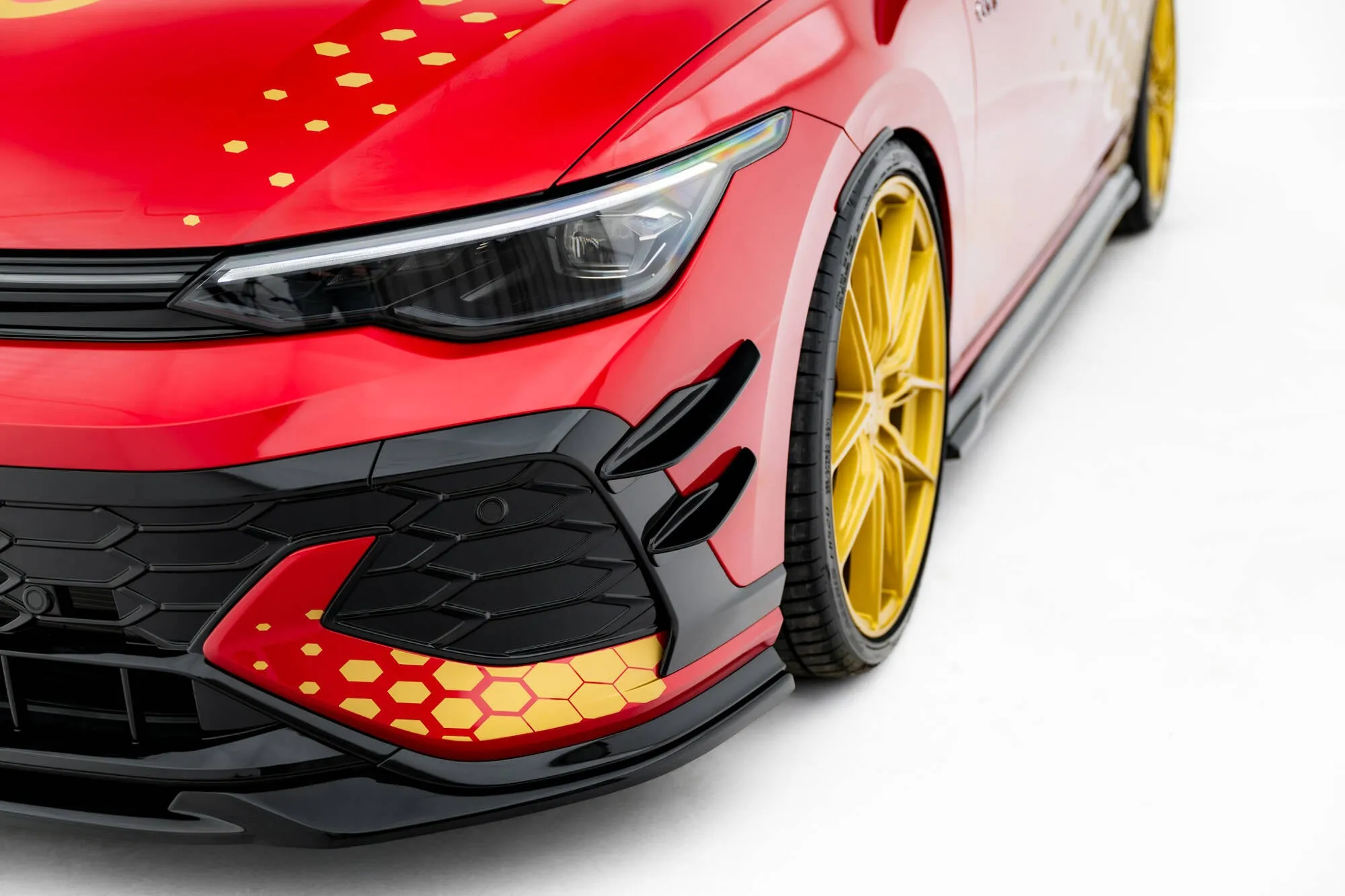 Canards vinger Volkswagen Golf GTI Clubsport VIII Facelift 2024 -> | Glossy Black Edition – bilde 6
