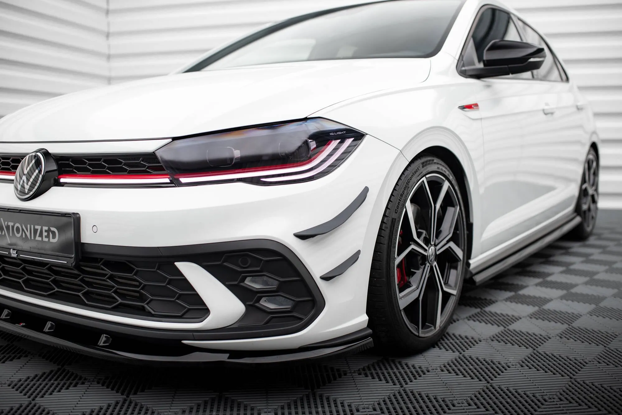 Canards vinger Volkswagen Polo GTI VI Facelift 2021 -> | Glossy Black Edition