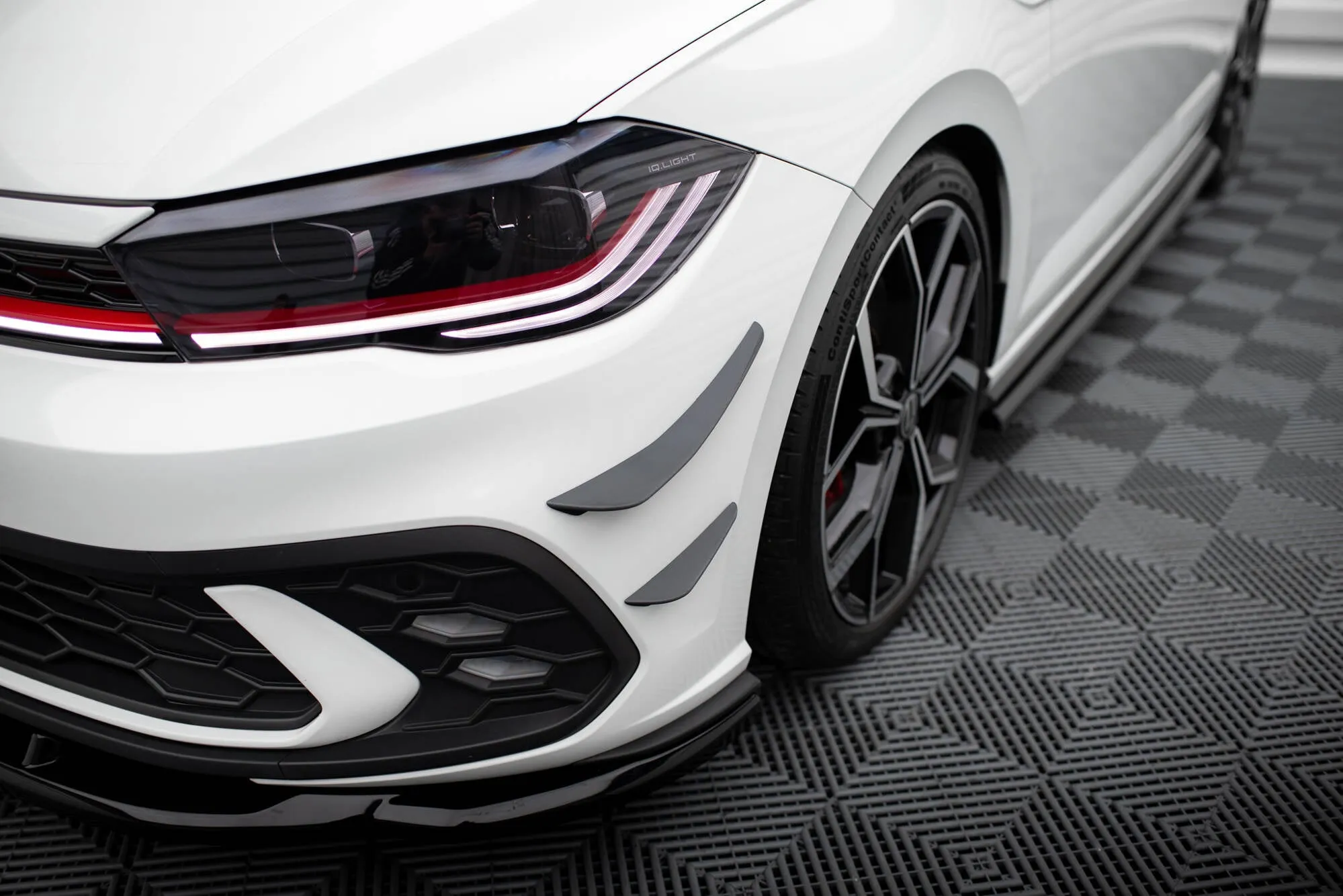 Canards vinger Volkswagen Polo GTI VI Facelift 2021 -> | Glossy Black Edition – bilde 2