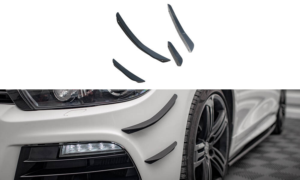 Canards vinger VW Scirocco R mk3 2008 - 2014 | Glossy Black Edition – bilde 2