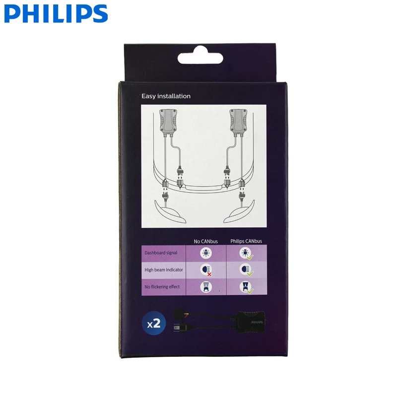 CANBUS LED-adapter H4 Philips - sett 2 stk. Image 3