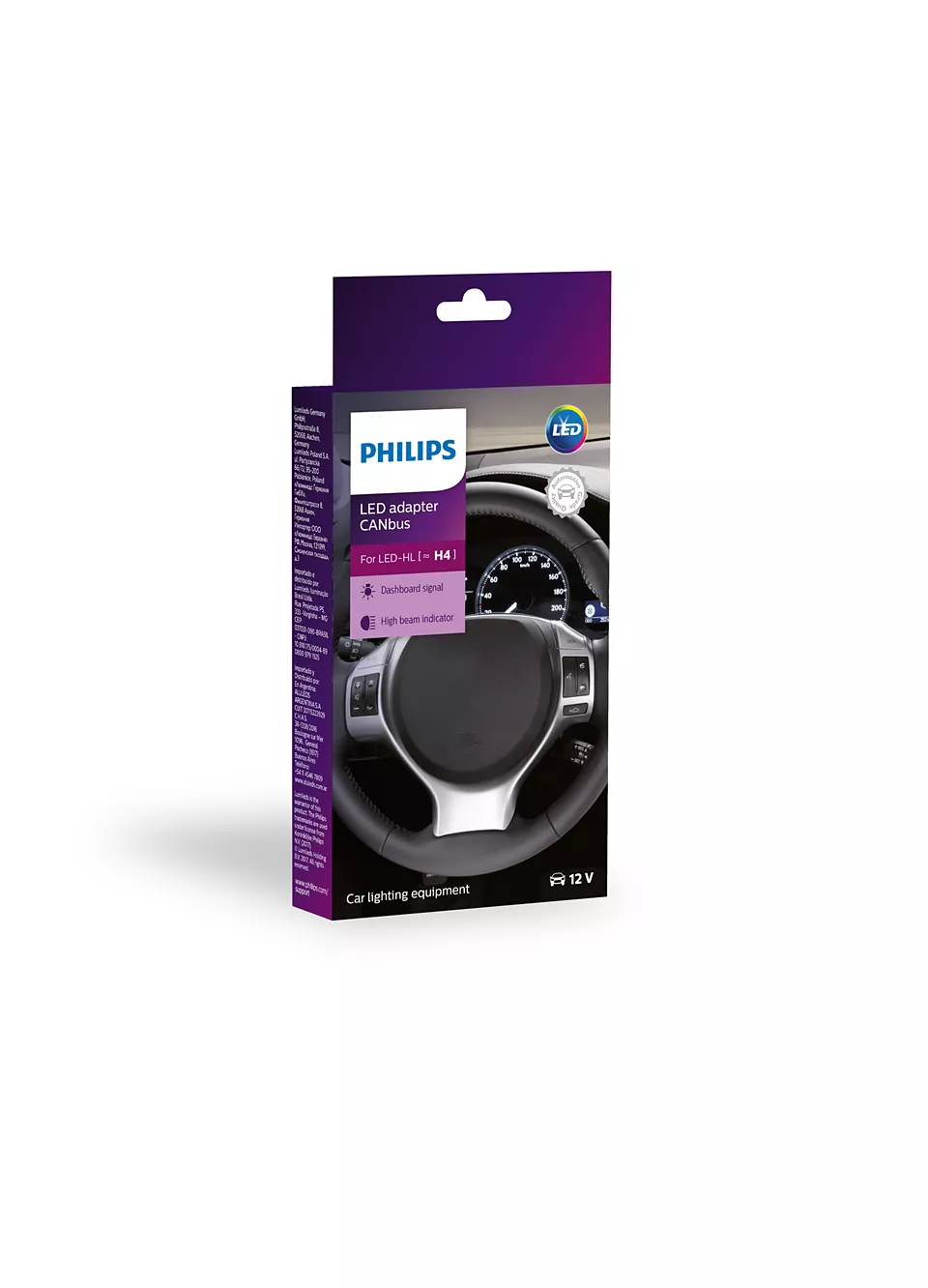 CANBUS LED-adapter H4 Philips - sett 2 stk.
