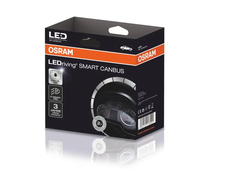 CANBUS LED-adapter H7 Osram LEDriving Smart - sett 2 stk.