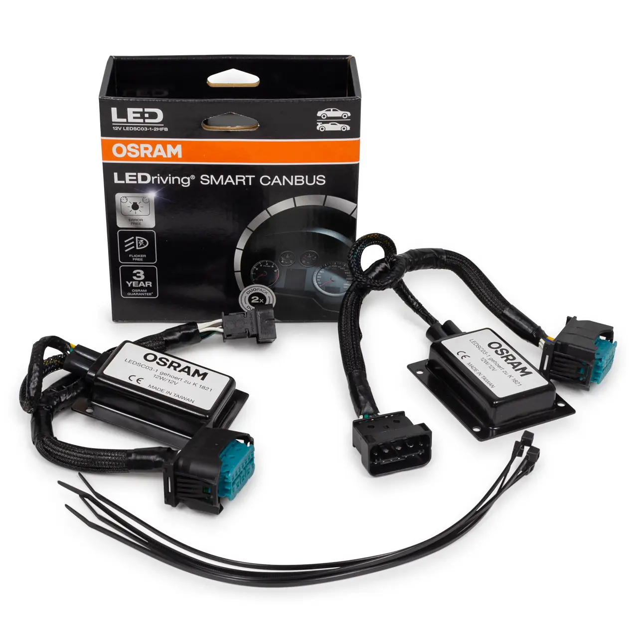 CANBUS LED-adapter H7 Osram LEDriving Smart - sett 2 stk. Image 8