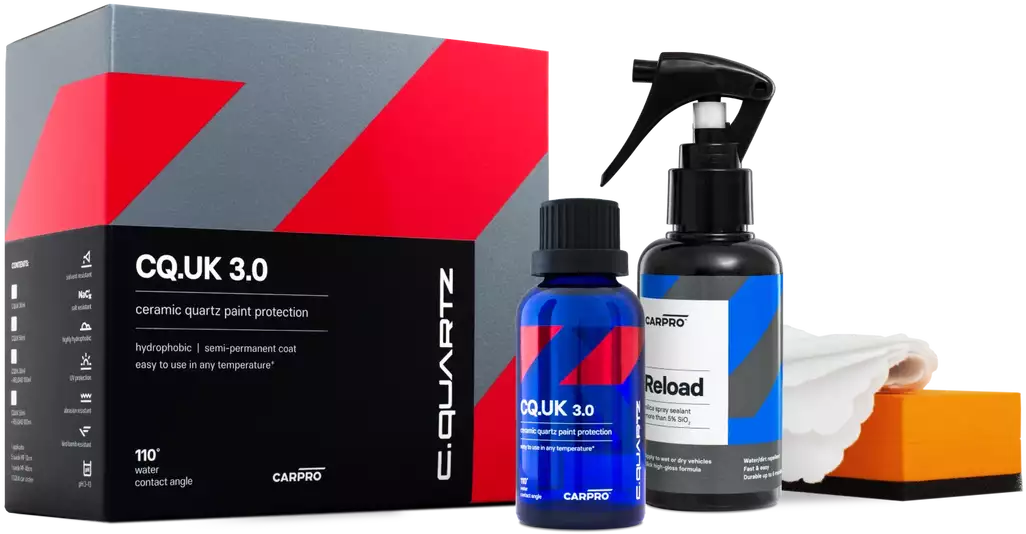 Carpro Cquartz UK Edition 3.0 KIT 30 ml + ReLoad 100ml | Keramisk Coating - lang holdbarhet Image 1