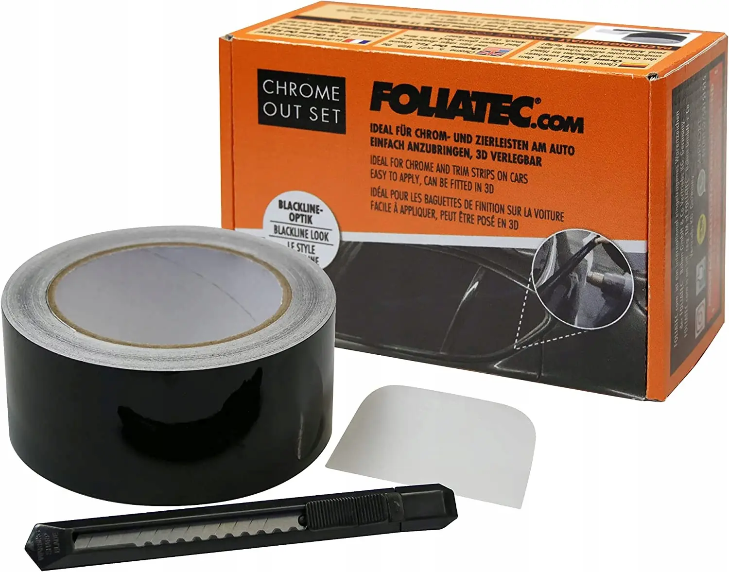 Chrome Delete kit Foliatec Black Glossy | Svart blank