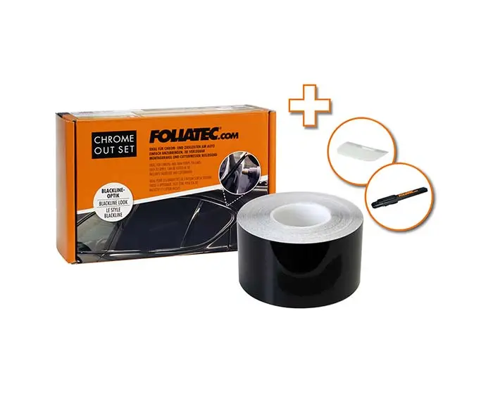 Chrome Delete kit Foliatec Black Glossy | Svart blank Image 2