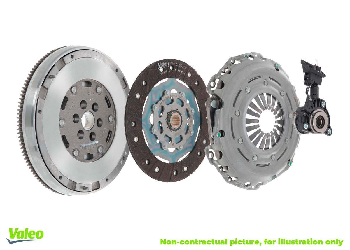 Clutchsett Mercedes-Benz Vito (W639) / Sprinter (W906) │ med dobbeltmassesvinghjul - Valeo Dual Mass Flywheel DMF Kit with Clutch and CSC