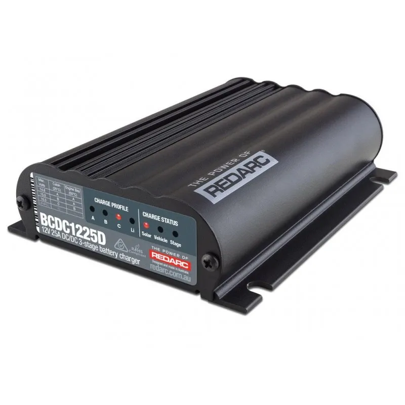 DC-DC lader 25A LiFePo, sol REDARC BCDC1225D – bilde 3