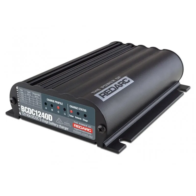 DC-DC lader 40A LiFePo, sol REDARC BCDC1240D – bilde 3